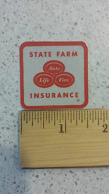 State Farm Insurance Vintage Reflective Bumper Sticker Decal 1.5